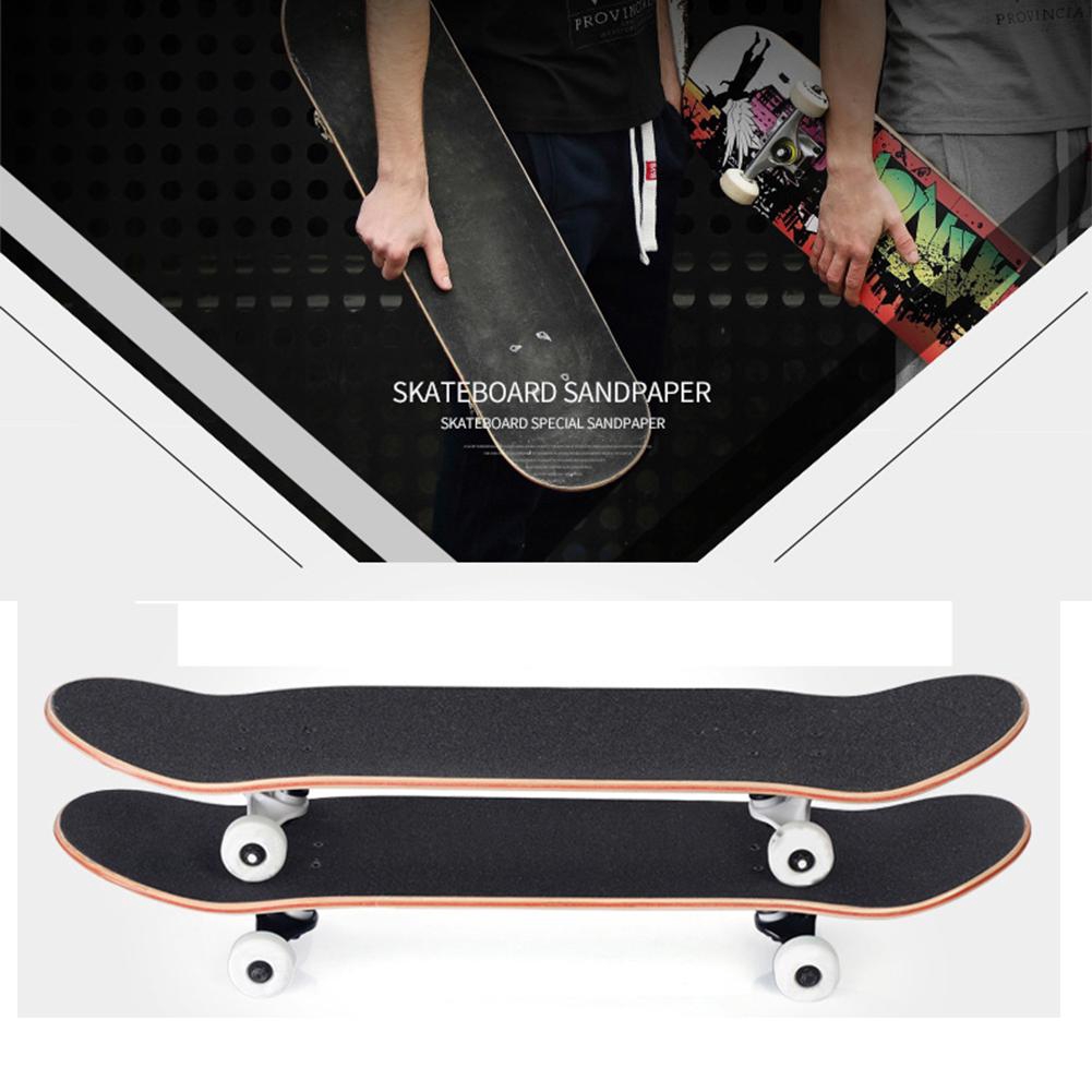 Ván trượt Griptape Tấm 82 * 21cm Đen Xe tay ga Giấy nhám Fit Skate Longboard