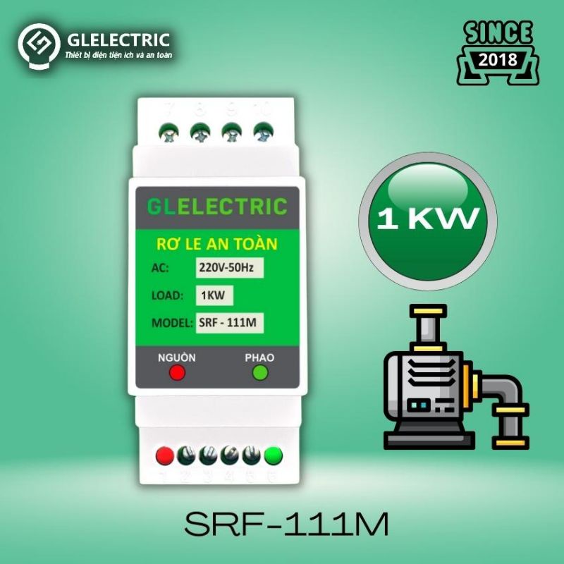 RELAY AN TOÀN DÀNH CHO PHAO ĐIỆN CÔNG SUẤT 1000W CHÍNH HÃNG GLELECTRIC