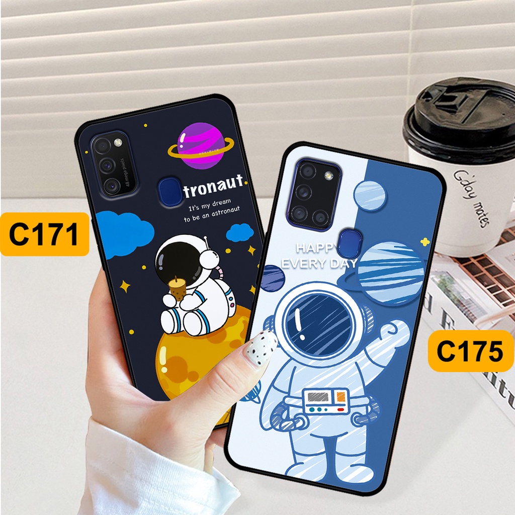Ốp Samsung A21s - M21/M30S - M31 in hình astronaut, phi hành gia vũ trụ hottrend, độc đáo, cá tính.