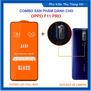 Combo OPPO F11 PRO kính cường lực full màn + dán cường lực bảo vệ camera - phukienthutranghn
