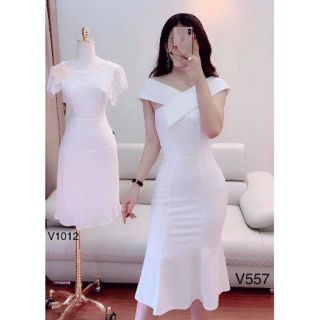 Đầm body trễ vai