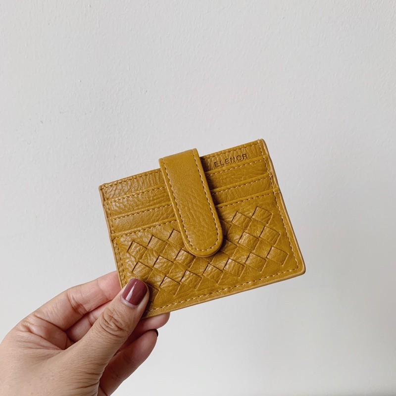 Ví đựng thẻ ELENOR Alani cardholder V1, đan thủ công lạ mắt