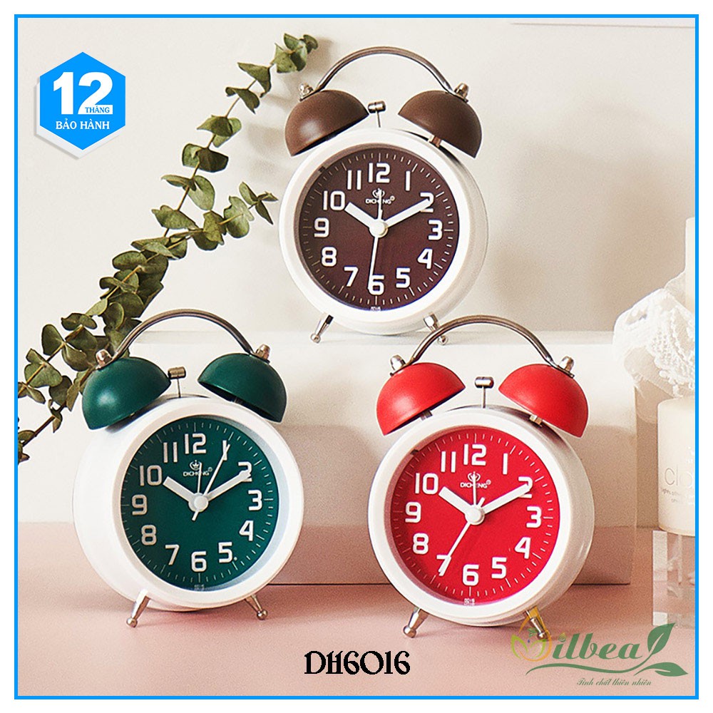 Đồng Hồ Báo Thức Để Bàn Có Chuông Reo Lớn Và Đèn LED - Hàng nhập khẩu
