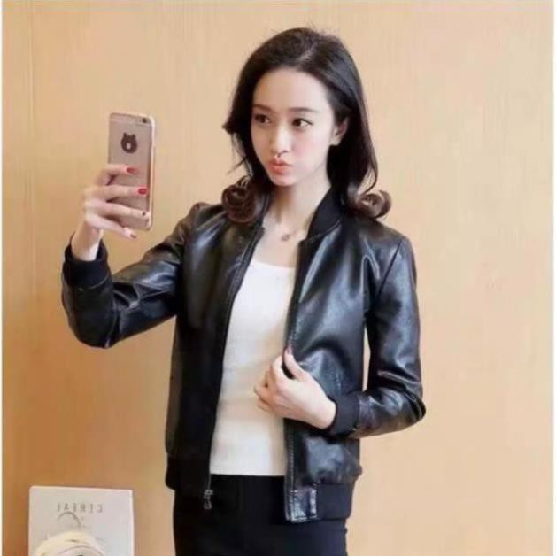 Áo khoác da nữ xịn sò cá tính cho nàng mạnh mẽ chất lừ hot hit thu hút ánh nhìn thời trang kMG