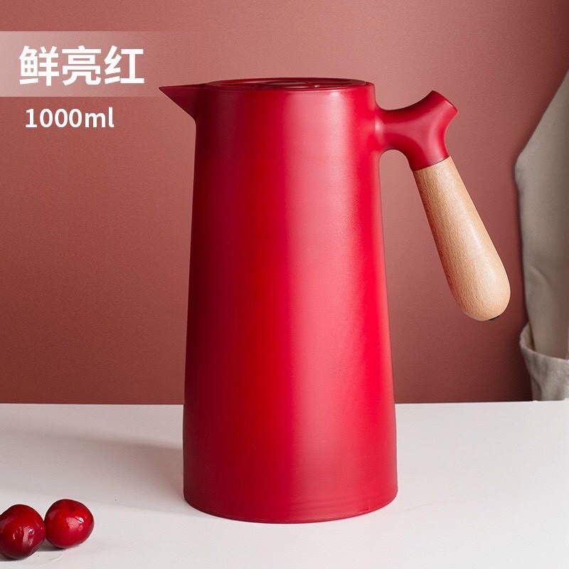 Ấm giữ nhiệt Kawashimaya Nordic, lót thủy tinh, bình nhiệt, đun nước dung tích lớn gia dụng