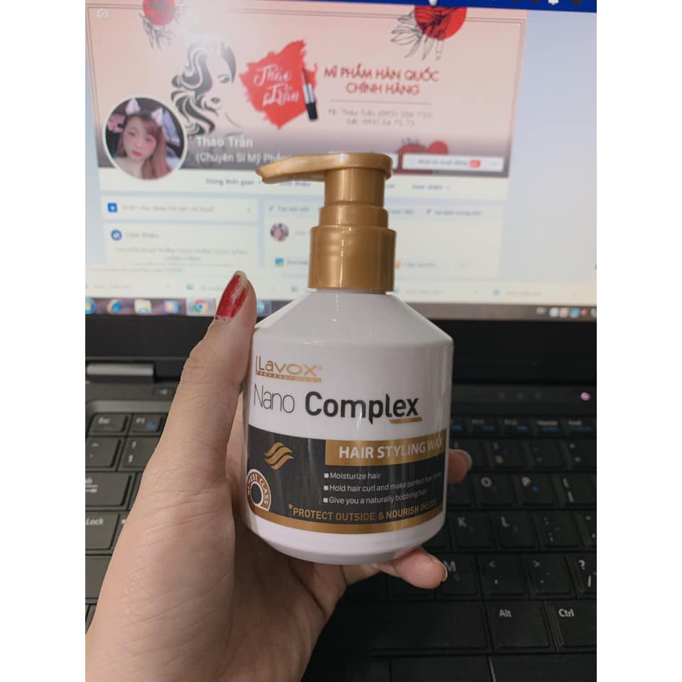 WAX tạo kiểu tóc uốn lavox nano