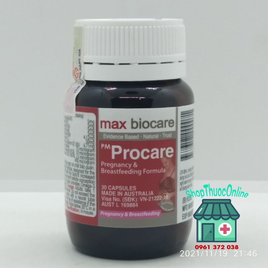 PM Procare / Procare Diamond - Vitamin tổng hợp chuyên dùng cho phụ nữ có thai và cho con bú