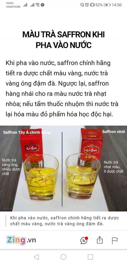 [Công ty Tây Á] 5 Gram Saffron Tây Á / Nhụy Hoa Nghệ Tây Bahraman Saffron Super Negin