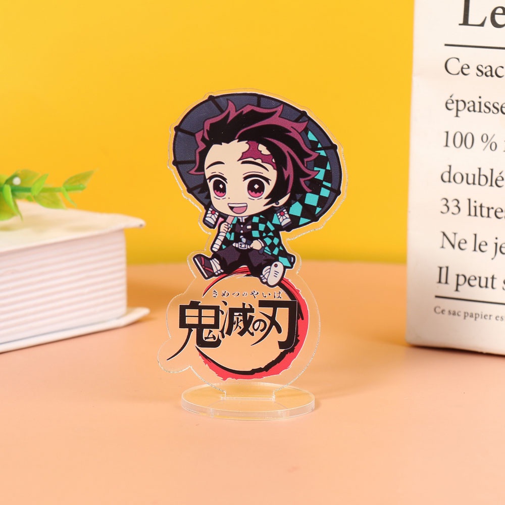Mô Hình Nhân Vật Kimetsu No Yaiba Tomioka Giyu Kamado Nezuko Để Bàn Trang Trí Thẻ
