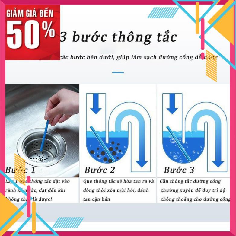 [CÓ VIDEO] Que thông tắc cống sani sticks đa năng thông minh cho vệ sinh đường ống bồn rửa bát chén tay mặt nghẹt