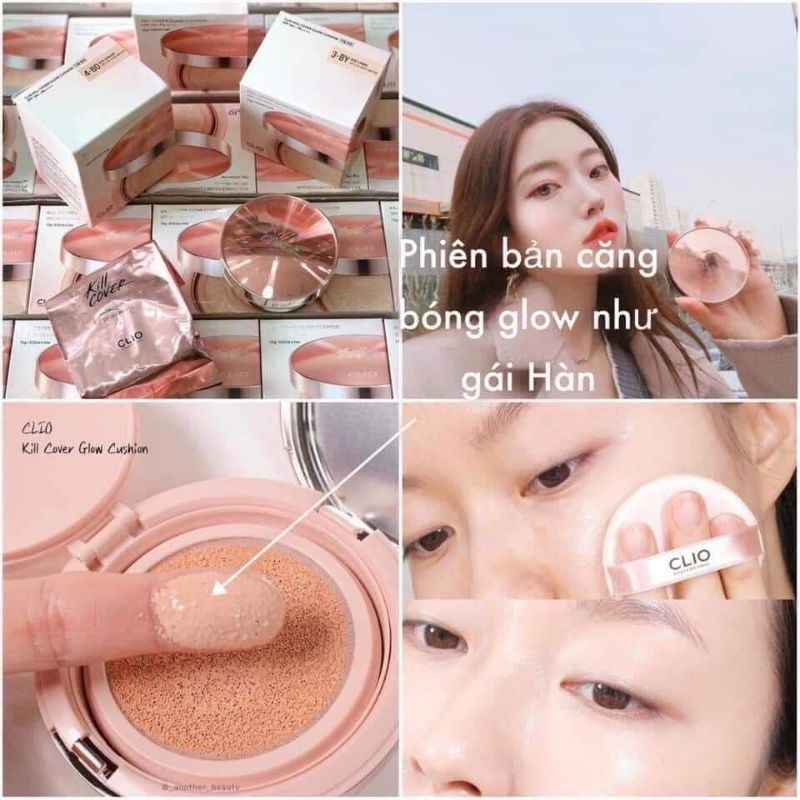 Phấn nước Clio kill cover glow cushion săn sale rẻ