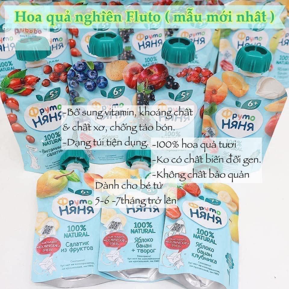 Hoa Quả Nghiền Fruto Cho Bé Ăn Dặm Thơm Ngon Nhiều Vị Chống Táo Bón