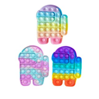 Pop it đồ chơi bấm bong bóng vuông / tròn giúp giảm căng thẳng cho bé
