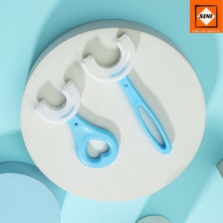 Bàn chải đánh răng chữ U cho bé SINI, Siêu mềm, tập đánh răng cho bé,Tạo thói quen