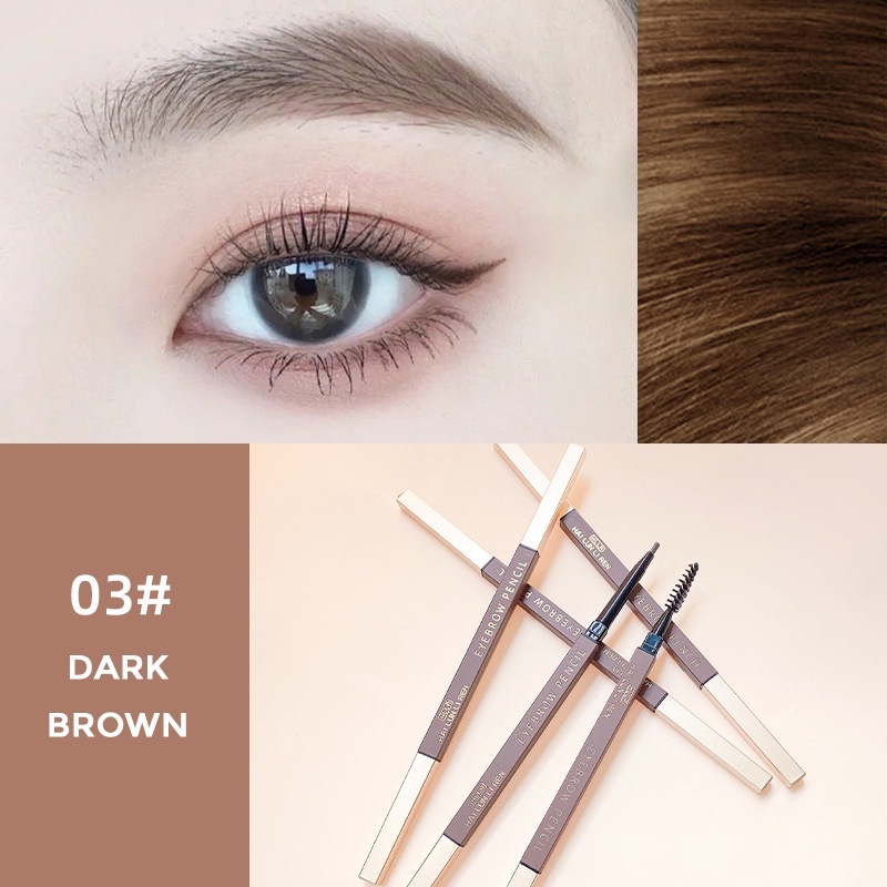 Bút Chì Kẻ Lông Mày Helen Beauty Thiết Kế Hai Đầu Xoay Tiện Dụng Tự Nhiên không thấm nước