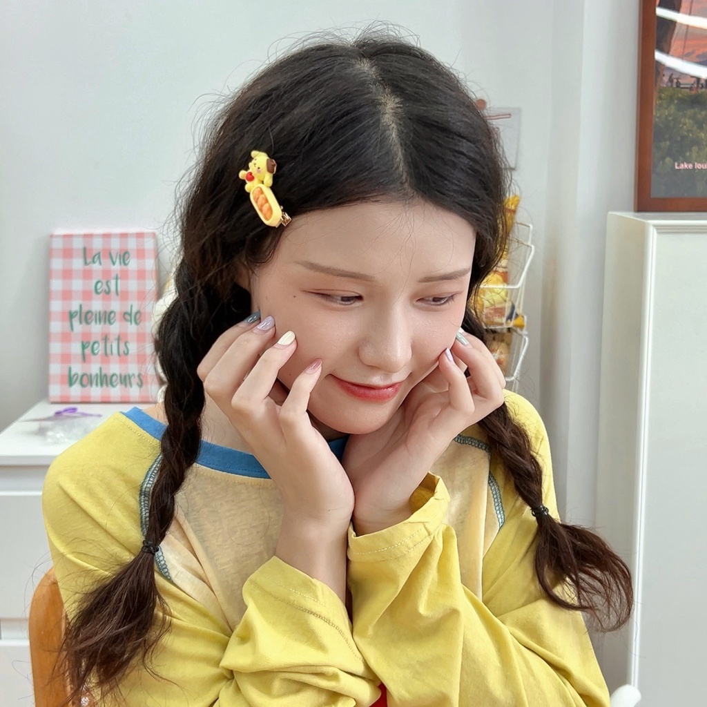 SANRIO Kẹp Tóc Mái Vịt Họa Tiết Hoạt Hình Dễ Thương Cho Bé