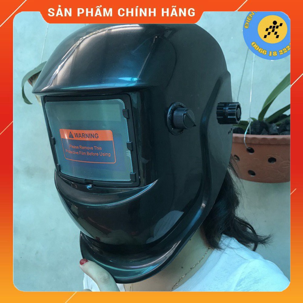 [GIÁ GỐC] Mũ hàn điện tử có núm tăng chính sáng tối, tự động cảm biến ánh sáng che 3/4 đầu, Mo trùm đầu điện tử, Mặt nạ 