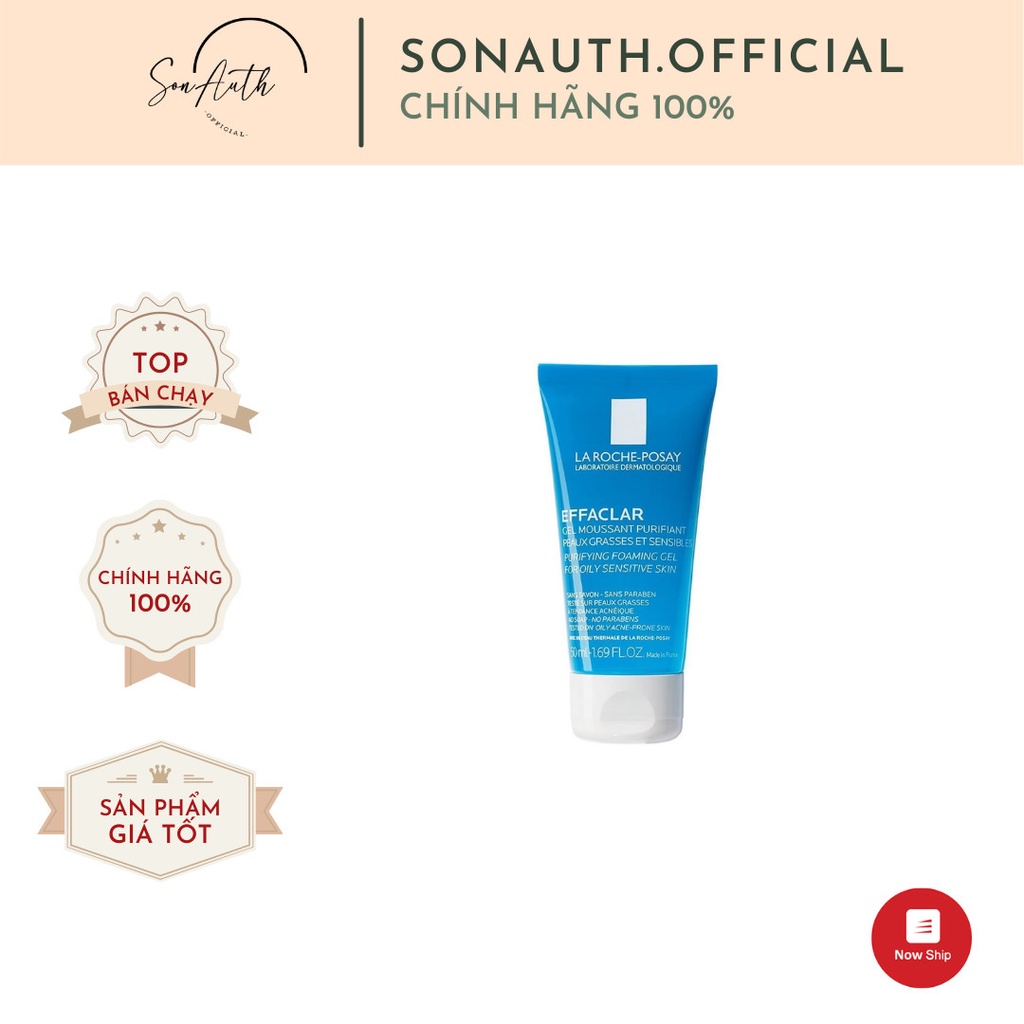 Sữa Rửa Mặt Tạo Bọt La Roche-Posay Effaclar 50ml