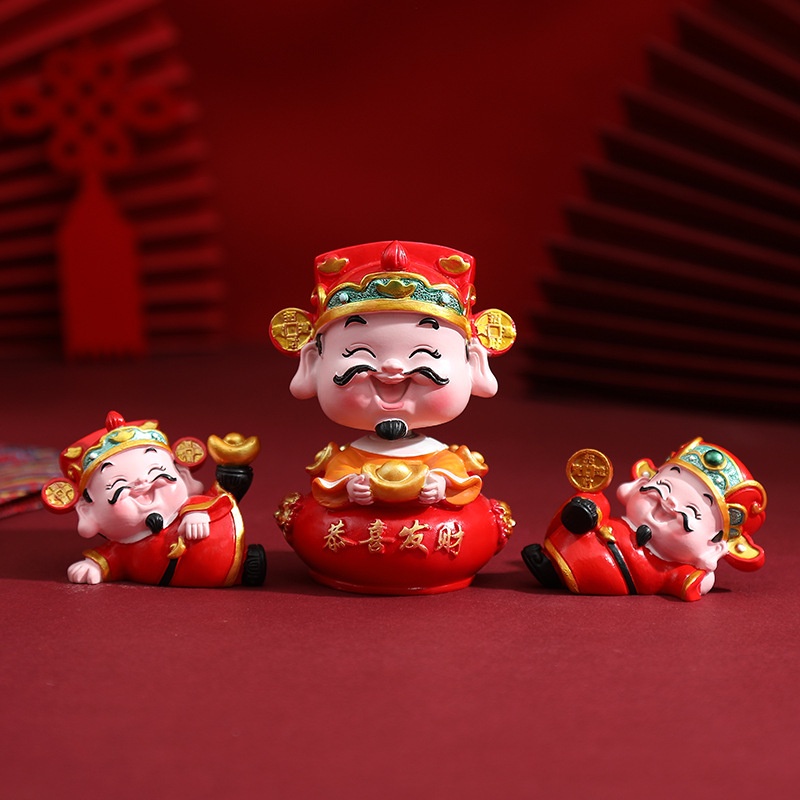 Tượng ông thần tài hũ vàng nhiều kiểu dáng ý nghĩa tài lộc may mắn, đặt bàn làm việc, trang trí nhà cửa-Go Home