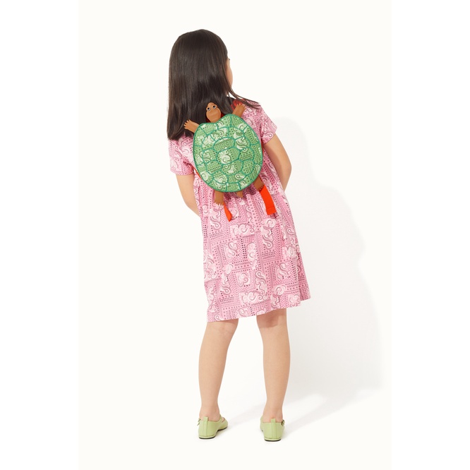 Cath Kidston - Bình nước cho bé/Kids Tortoise Novelty Backpack - Tortoise Bag - Green -1053579