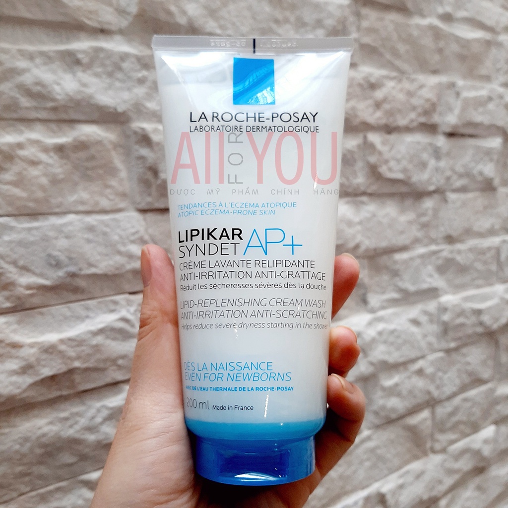 La Roche Posay Lipikar Syndet AP+ Cream 200mL - Sữa Rửa Mặt Và Tắm Cho Da Khô, Da Nhạy Cảm, Mẫn Ngứa