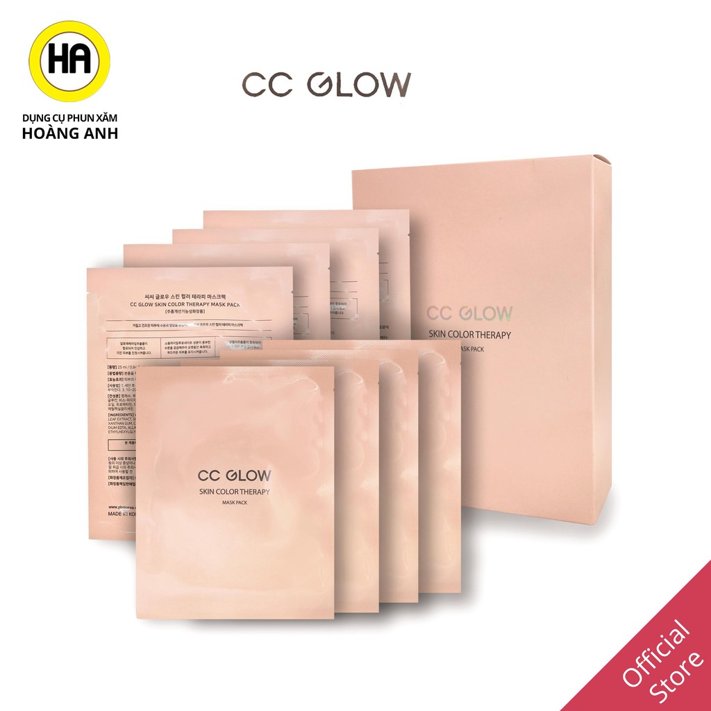 Set 3 Mặt Nạ Hàn Quốc CC GLOW Chống Lão Hóa Làm Trắng Da Từ Tế Bào Gốc | Phụ Kiện Spa