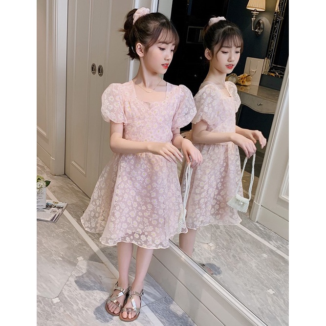 VL72 Size110-160 (15-40kg) Váy Đầm bé gái (Đầm babydoll công chúa) Thời trang trẻ Em hàng quảng châu
