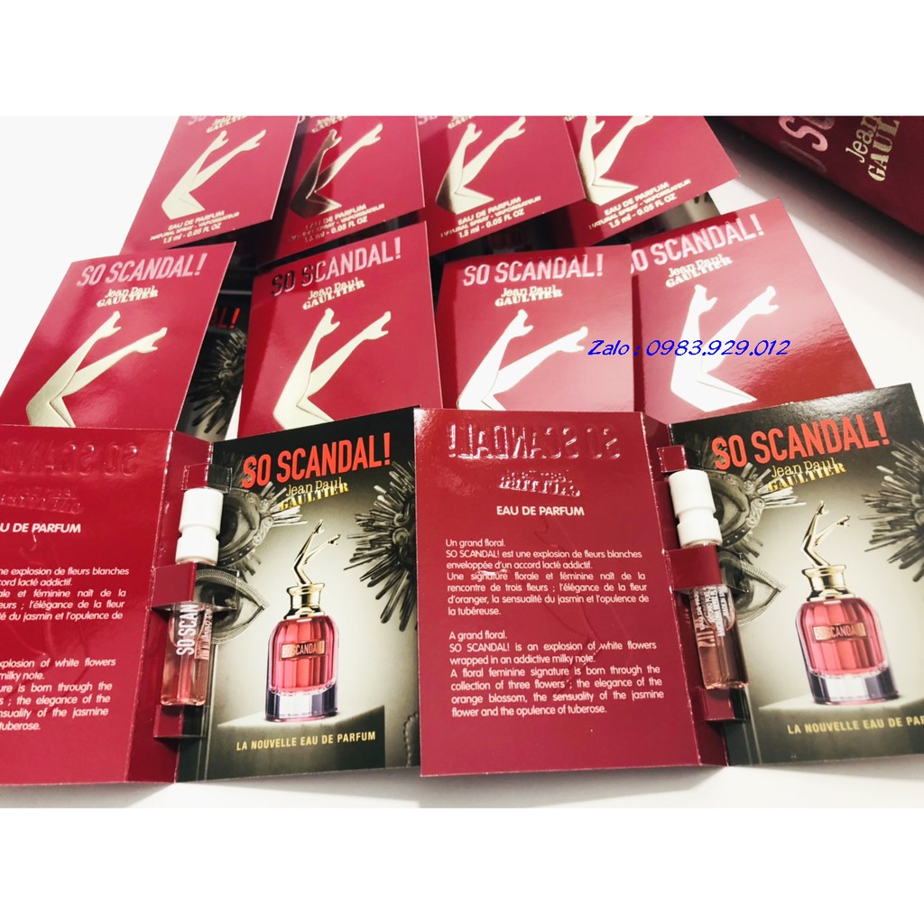 Mẫu thử Nước hoa Vial Jean Paul Gaultier So Scandal