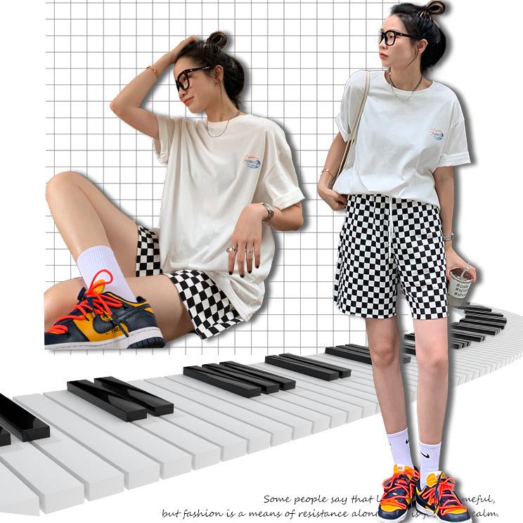 Quần short thể thao lưng cao dáng rộng thiết kế mới thời trang mùa hè dành cho nữ 2021