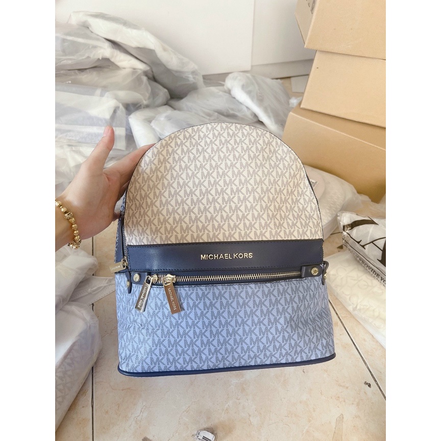 Balo Mk Phối Màu Khóa Kéo Size 28cm