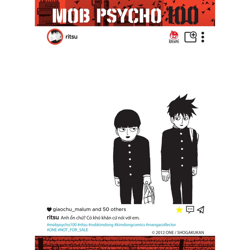 Truyện tranh Mob Psycho 100 - Tập 15 - Tặng kèm SNS Card - NXB Kim Đồng