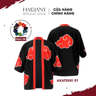 Áo khoác họa tiết Akatsuki ❤ Hacojany ❤ Áo khoác phong cách Nhật ❤ Áo khoác form rộng đủ size nam nữ unisex