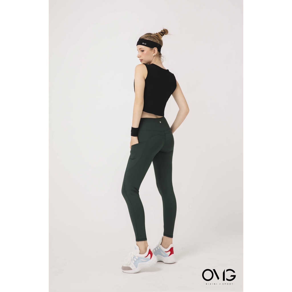 Áo tập Gym, Yoga 𝐁𝐈𝐊𝐈𝐍𝐈 𝐏𝐀𝐒𝐒𝐏𝐎𝐑𝐓 kiểu ba lỗ cổ tròn - Đen