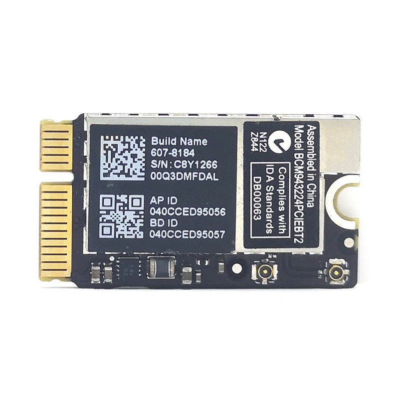 Card Wifi Bcm943224Pciebt2 Không Dây 600m 2.4 & 5g Wifi Cho Mac Os Macbook Air A1370 A1369 A1465 A1466 Mc505 965 | BigBuy360 - bigbuy360.vn