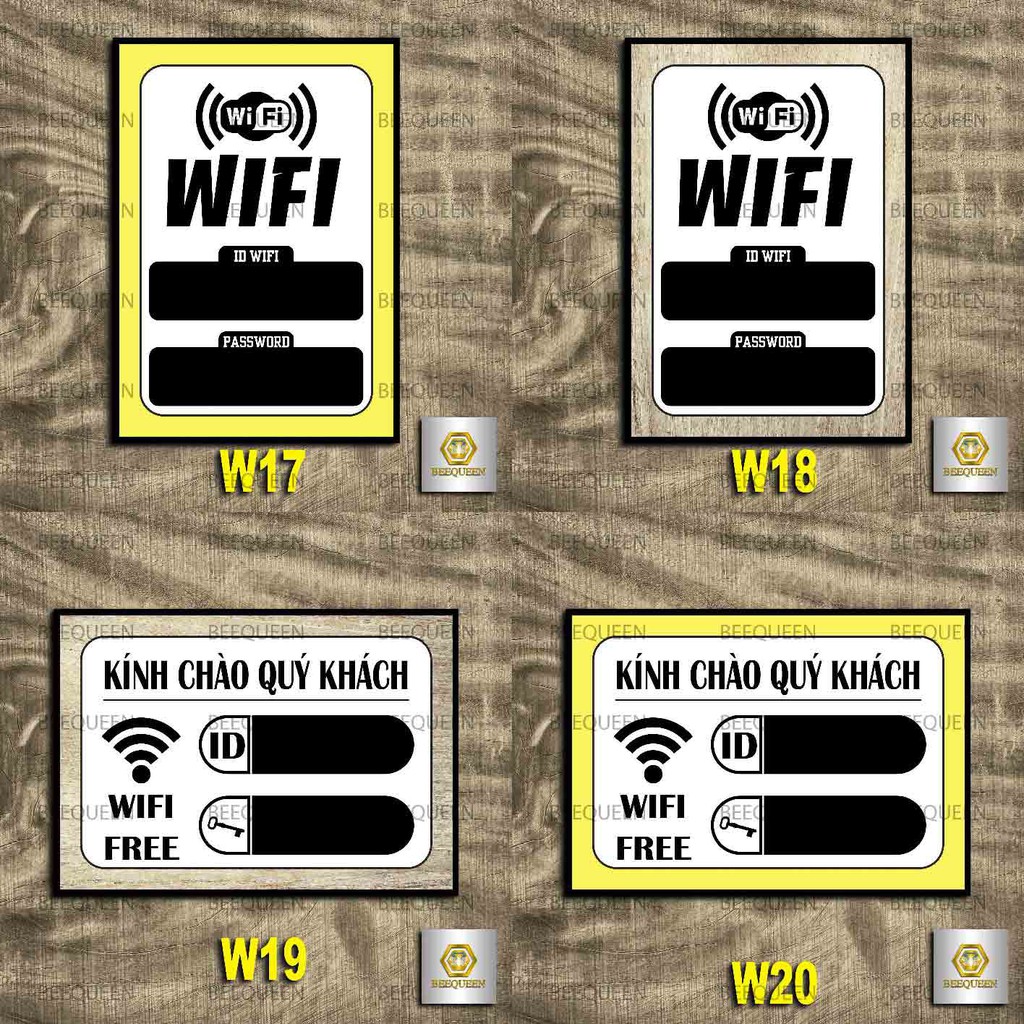 20 Mẫu Biển Pass Wifi - Bảng Treo Ghi Password Wifi Cho Các Cửa Hàng - Biển Pass Wifi Đẹp - Trang Trí Quán Cafe