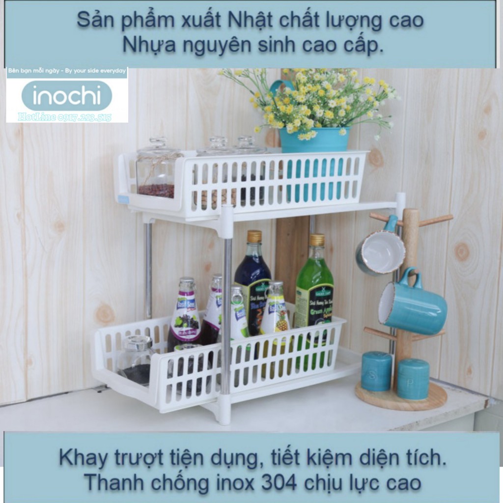 Kệ nhựa trượt đa năng inochi