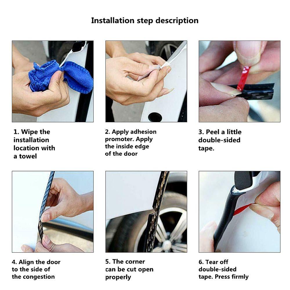 Dây Viền Bảo Vệ Cửa Xe Hơi Chống Va Chạm / Trầy Xước 5M Thay Thế Tiện Dụng