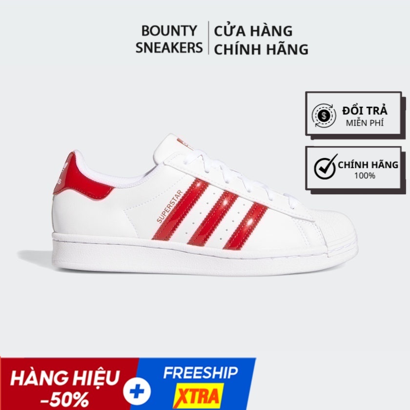 Giày Superstar &quot;Cloud White / Scarlet&quot; FX8729 - Hàng Chính Hãng - Bounty Sneakers