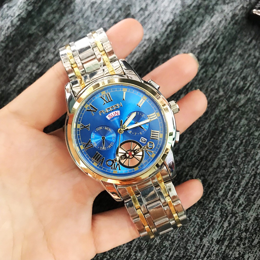 [ẢNH THẬT] Đồng Hồ Nam FNGEEN FN4001 chính hãng, Đồng hồ Doanh Nhân Chạy 2 Lịch Cao Cấp | BigBuy360 - bigbuy360.vn