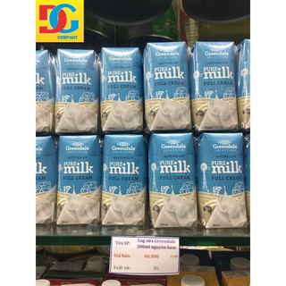 Sữa Tươi Nguyên Kem Greendale Pure (lốc 6 hộp x 200ml)-Hộp Úc