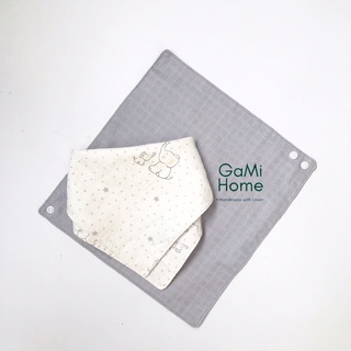 Set 2 cái khăn yếm cotton organic