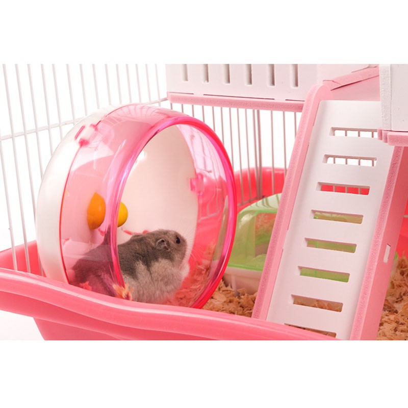 Lồng chuồng 2 tầng cao cấp cho hamster bộ Full phụ kiện