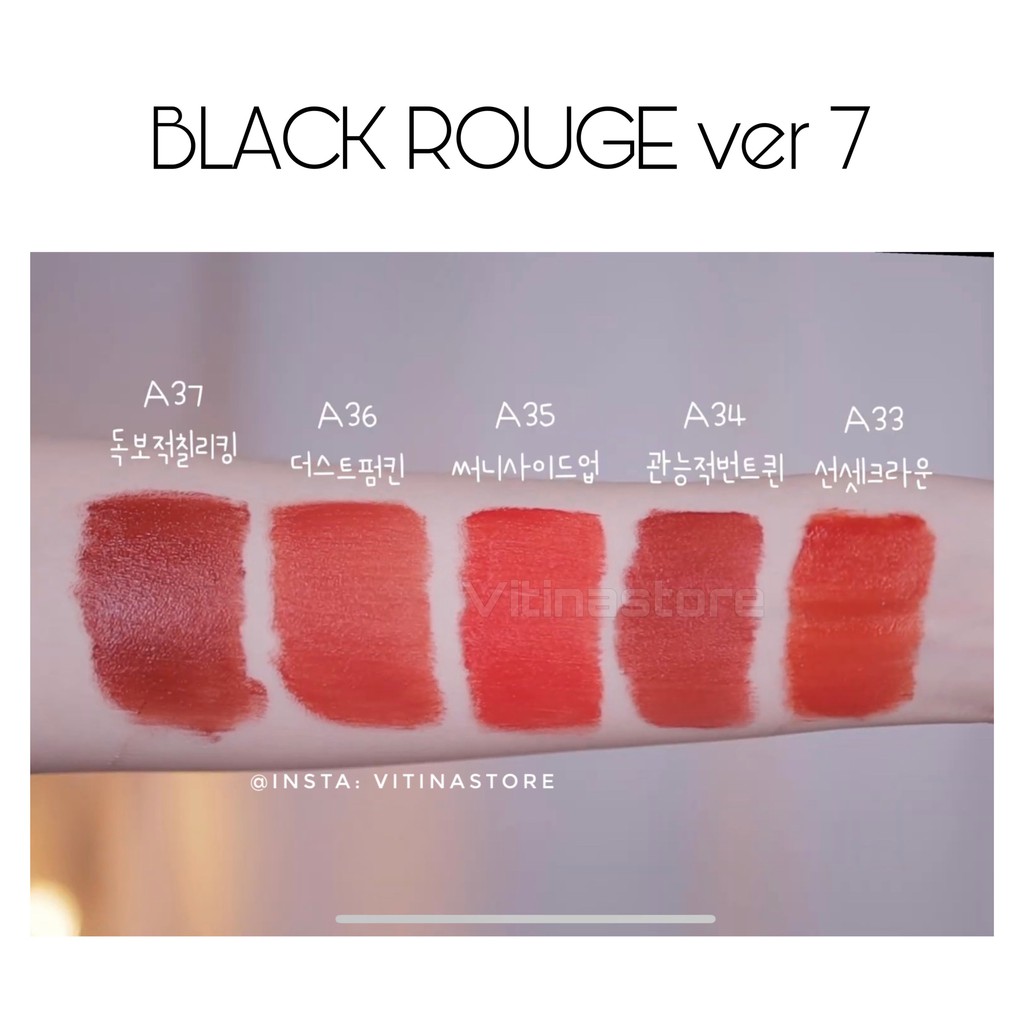 Son Kem Lì Black Rouge ❤FREESHIP❤ Black Rouge Air Fit Velvet Lip Tint Ver6 -Ver7 [𝐕𝐞𝐥𝐯𝐞𝐭 𝐂𝐫𝐨𝐰𝐧] | BigBuy360 - bigbuy360.vn