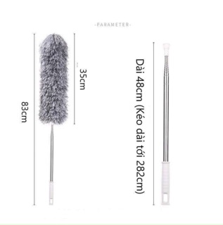 Chổi quét trần nhà, quạt.