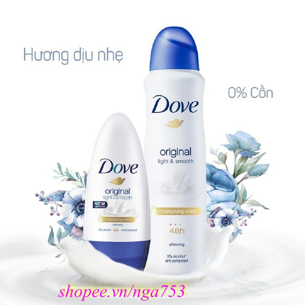 Xịt Khử Mùi Nữ 150Ml Dove Original, nga753 Uy Tín Từ Chất Lượng.