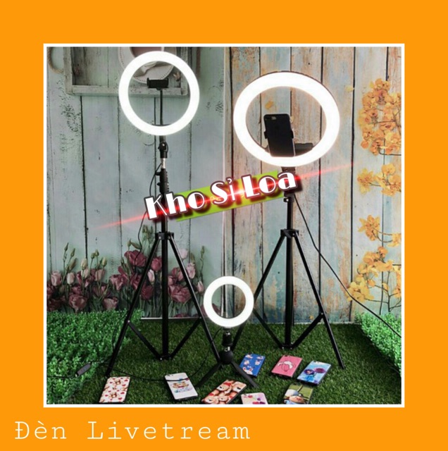 Bộ Đèn Livetream 36cm và chân cao 2m1- Đèn Chuẩn Sáng không Phải Hàng Fake