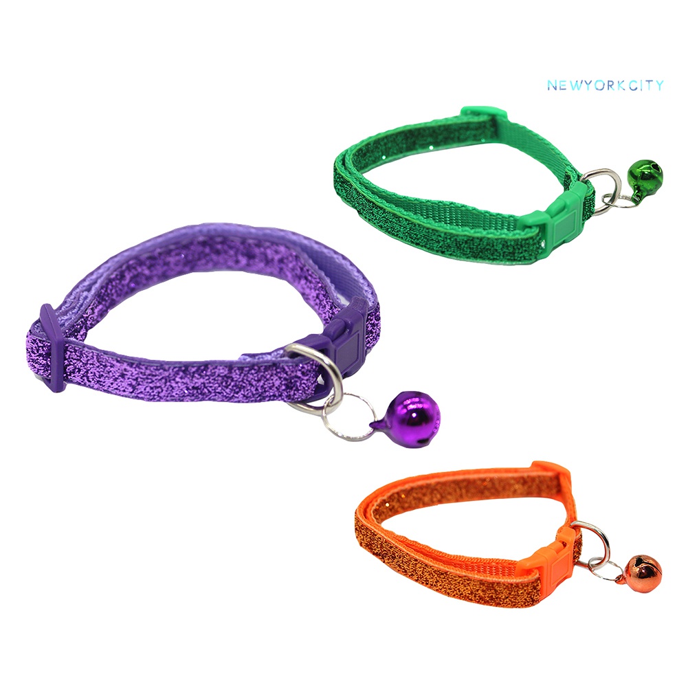 Vòng Cổ Sequin Lấp Lánh Gắn Chuông Cho Thú Cưng