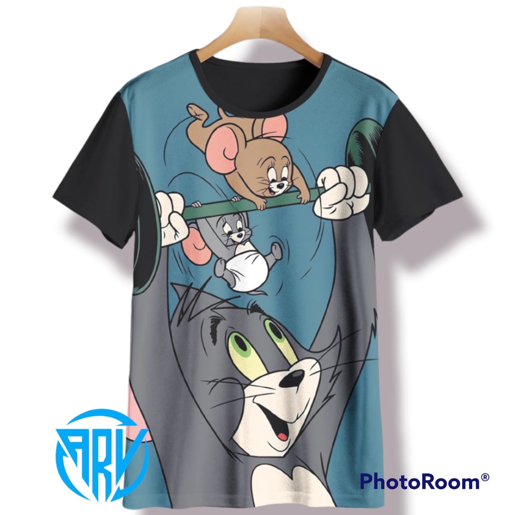 Áo Thun In Nhân Vật Hoạt Hình Tom & Jerry 3D Thời Trang 2022 Cho Bé Trai Tuổi 3 4 5 6 7 8 9 10 11 12 13 14