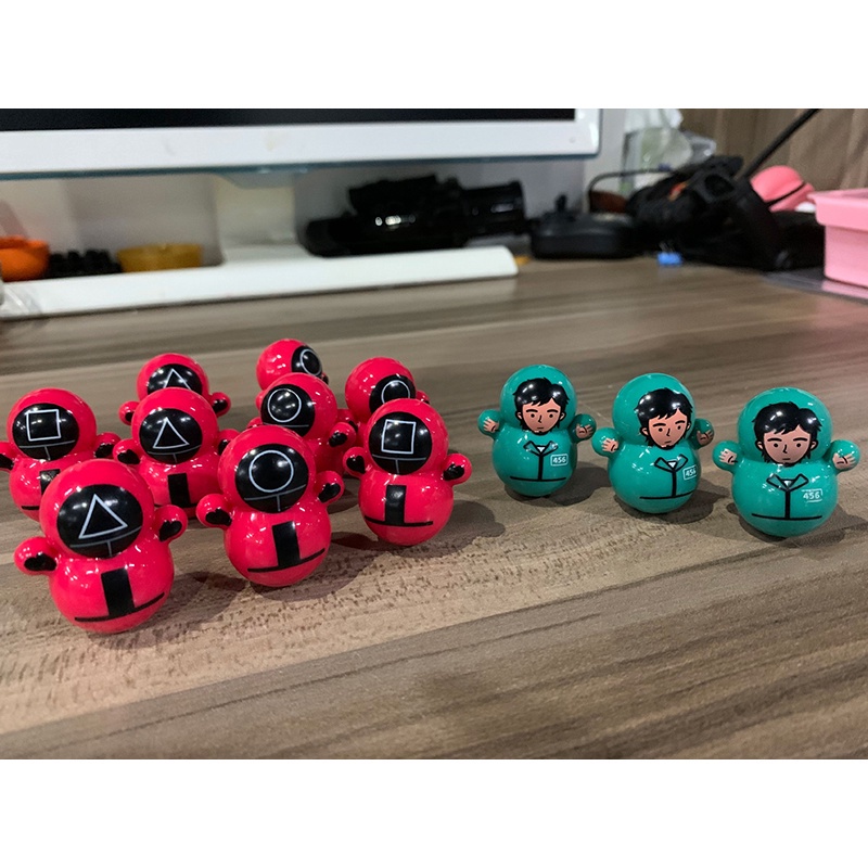 búp bê lật đật Đồ chơi lật đật giảm căng thẳng mô phỏng nhân vật trong phim Squid Game