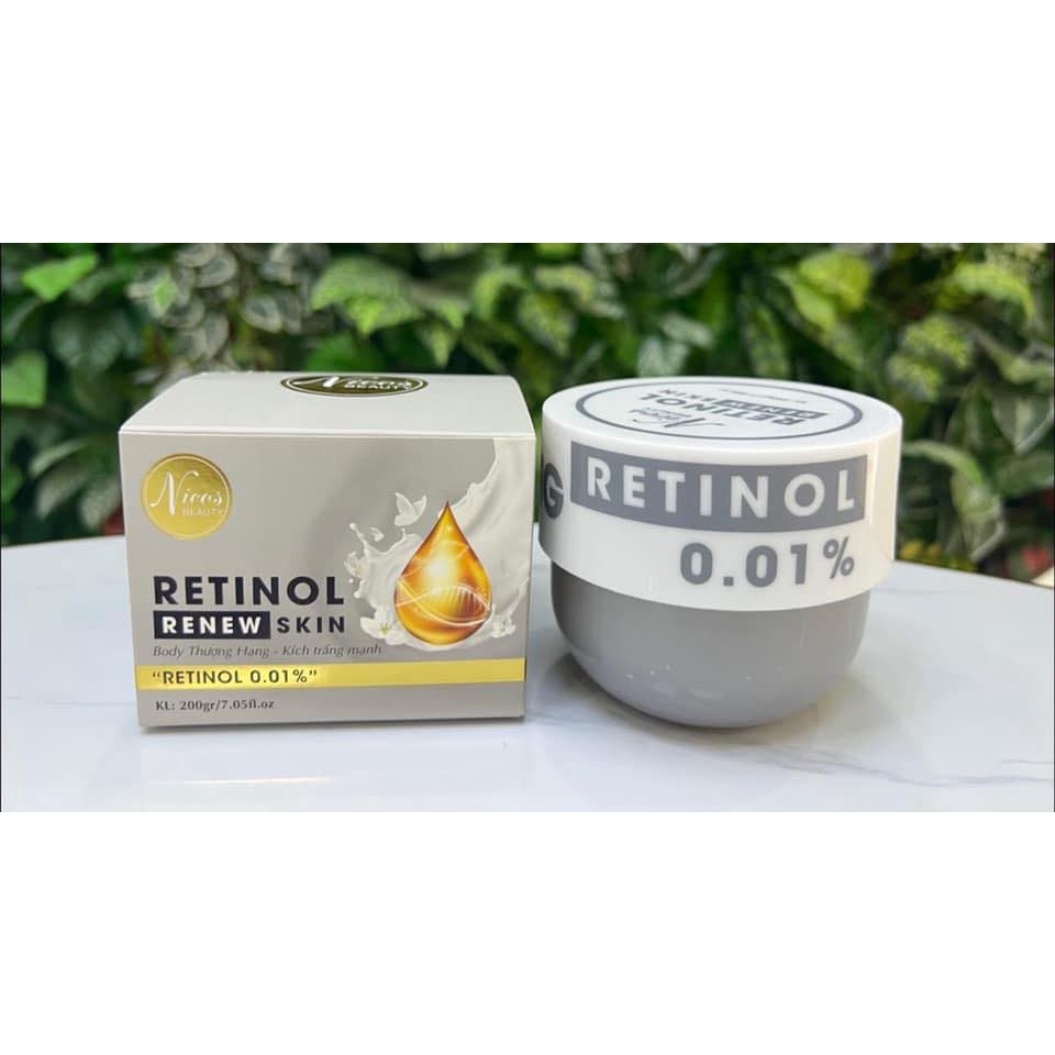 Kem Body Retinol Nicos Thanh Nhi, Dưỡng Trắng Da Toàn Thân